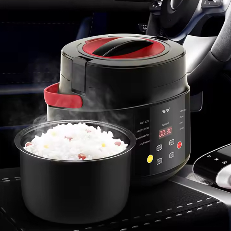 Intelligent Multi-Functional 12V Car Professional Small Mini Rice Cooker for Truck