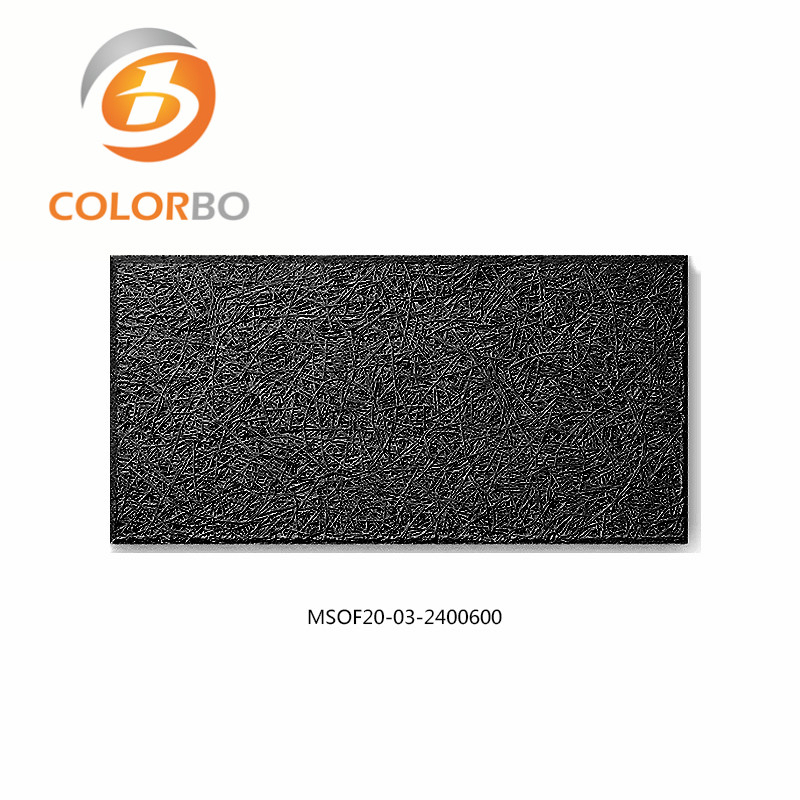 Practical Black Surface Wood Wool Acoustic Panel