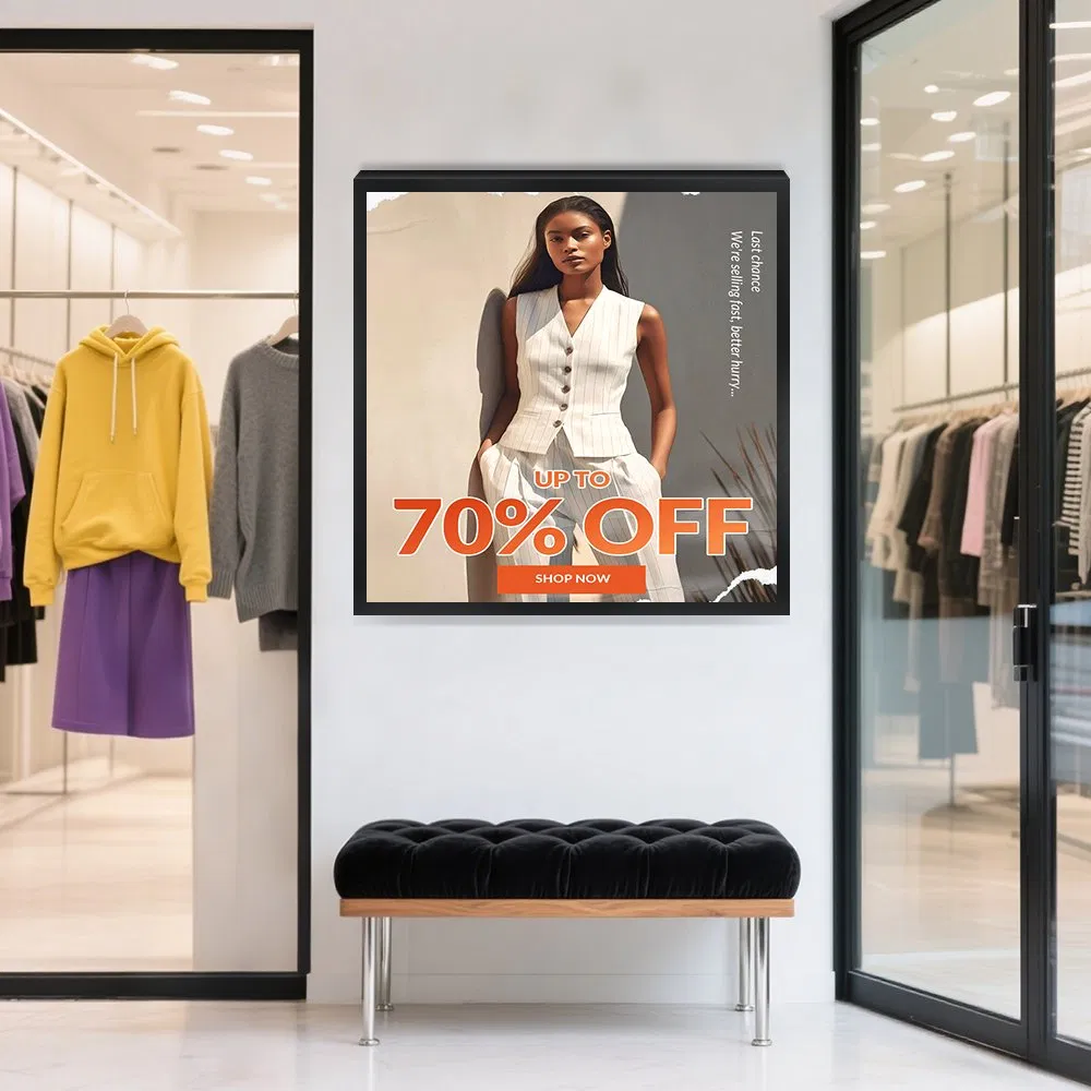 23.6inch Wall Mounted LCD Square Screen Android Advertising Display Monitor