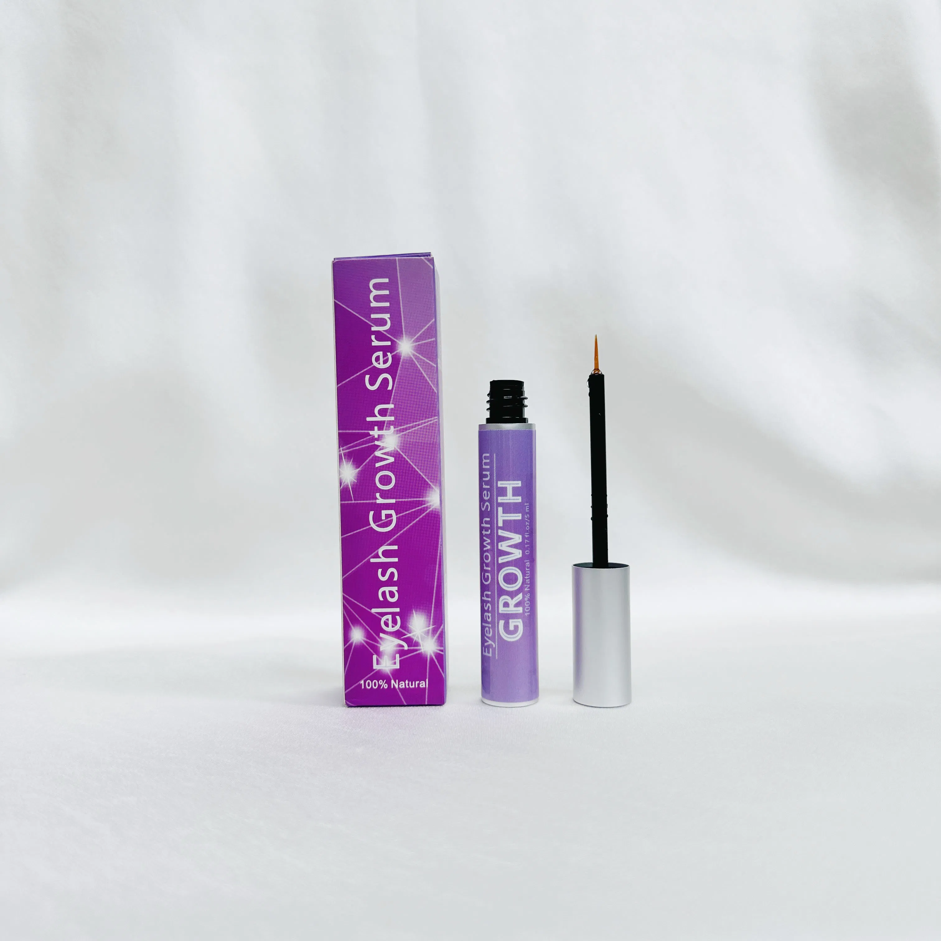 Custom Logo Private Label Nourishing Liquid Natural Vegan Organic Eyelash Enhancer Eye Lash Growth Castor Oil Serum to Grow Lashes