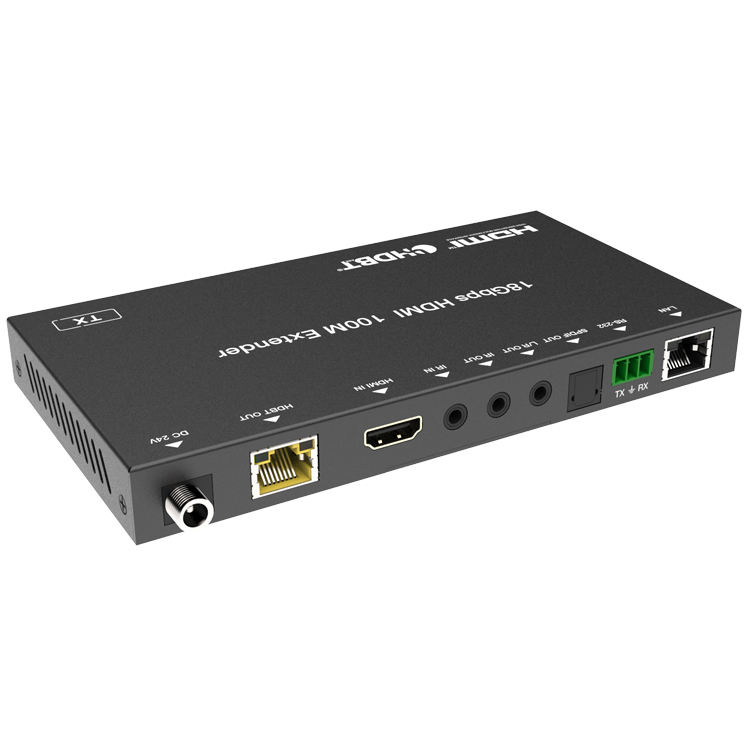 Комплект HDMI-удлинителя 4K UHD HDR с ARC, RS-232, IR, USB KVM