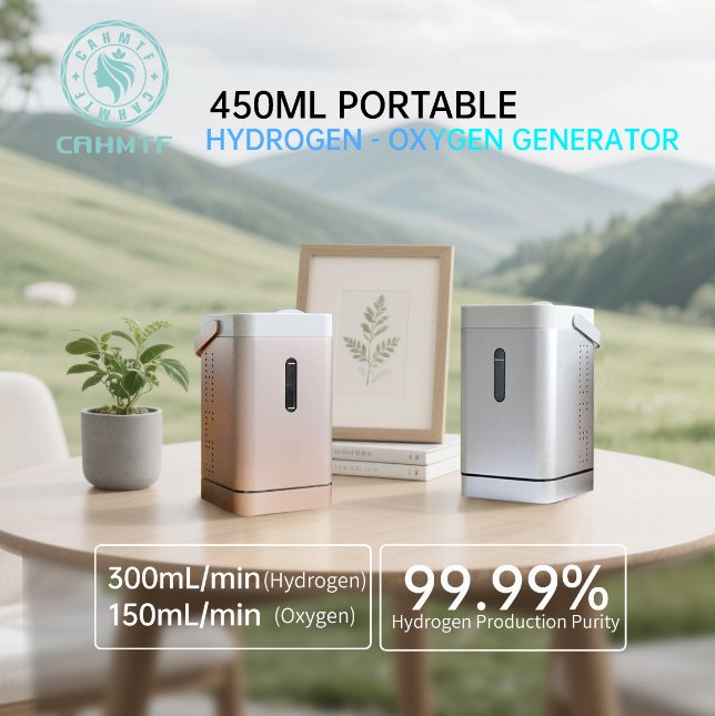 Easy - Operate Cahmtf 450ml Hydrogen - Oxygen Generator
