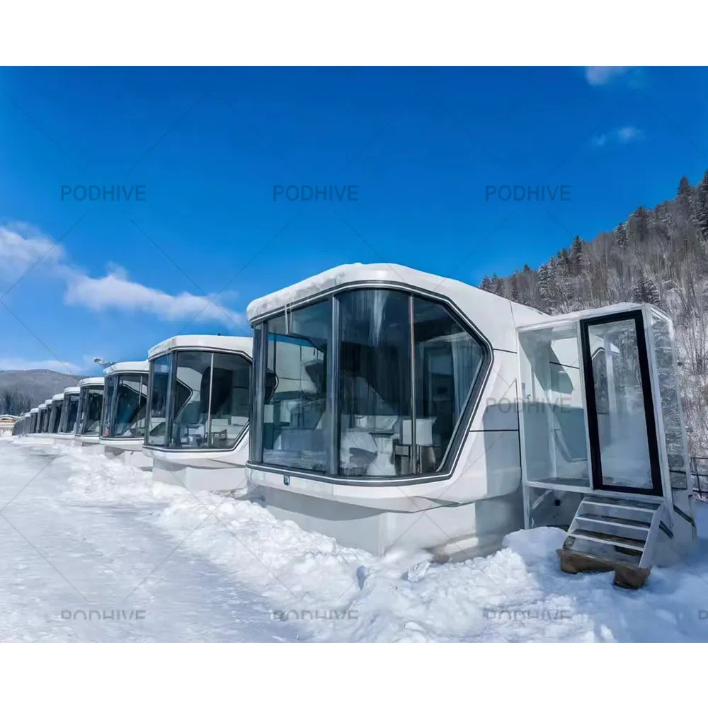 Outdoor Eco Capsule House Luxury Pod Space Capsule Hotel Capsule Room Prefab Apple Cabin Camping Pod