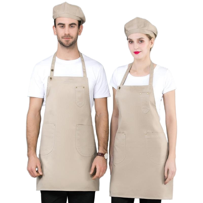 Wholesale Leather Linen Denim Tea Kitchen Milk Waist Canvans Cook Bib Apron