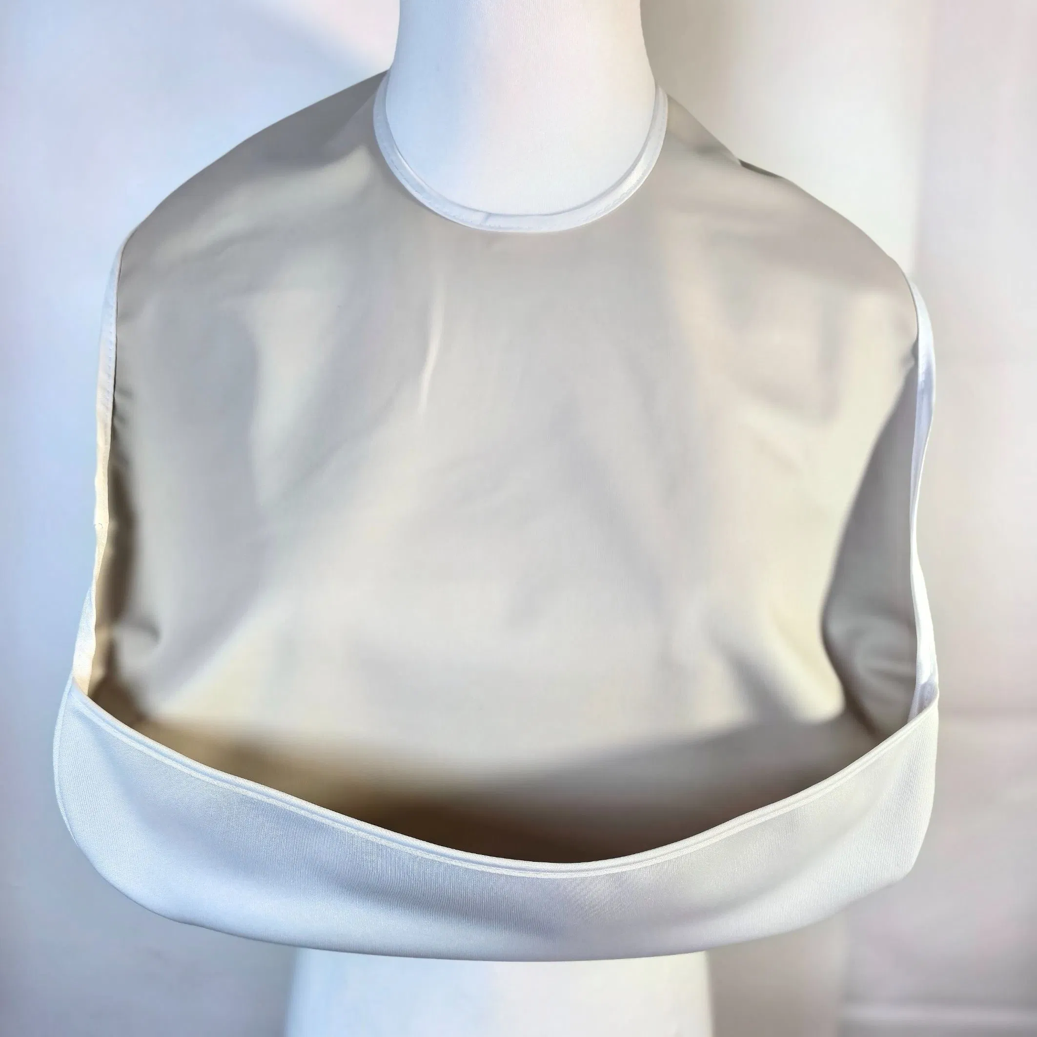 Fashion Reversible Design Adult Sized Bibs with Crumb-Catching Pocket