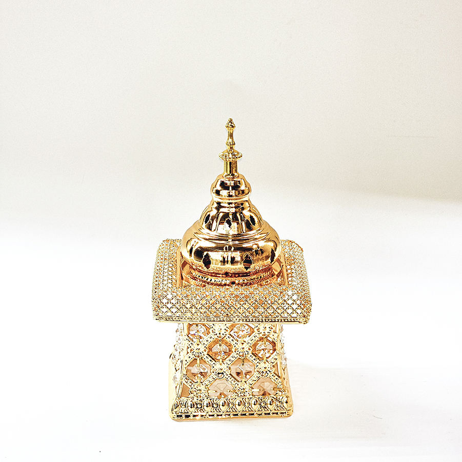 Metal Electroplated Arabian Perfume Oil Incense Burner Frame