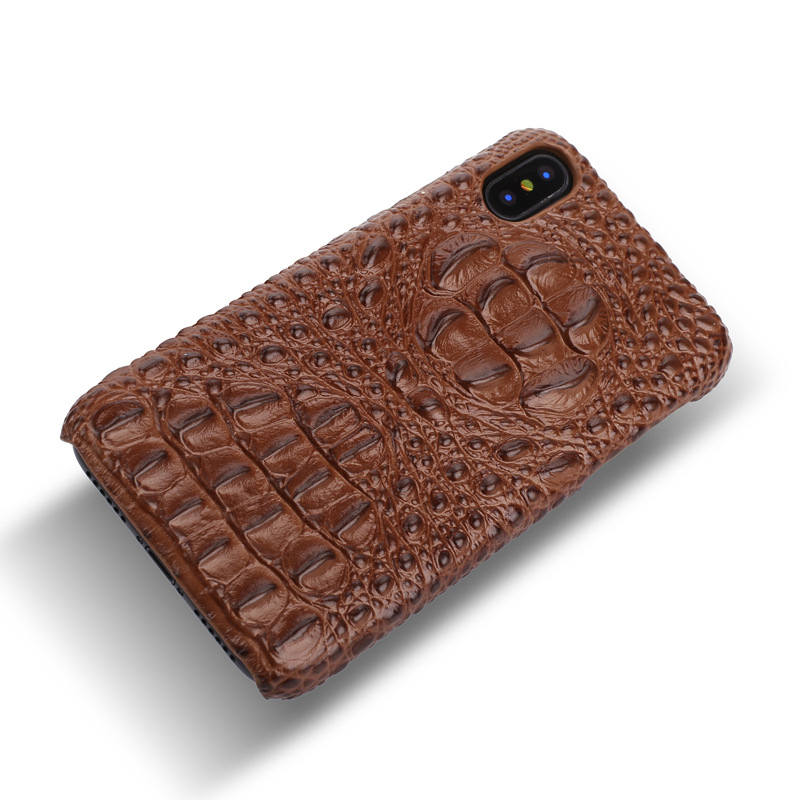 Чехол для iPhone из кожи с крокодиловым принтом