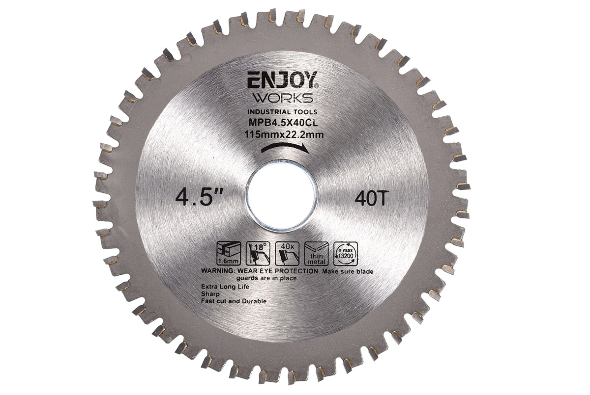 4.5" 115X22.2mm 40t Tct Woodworking Carbide Circular Saw Blade for Wood Cutting