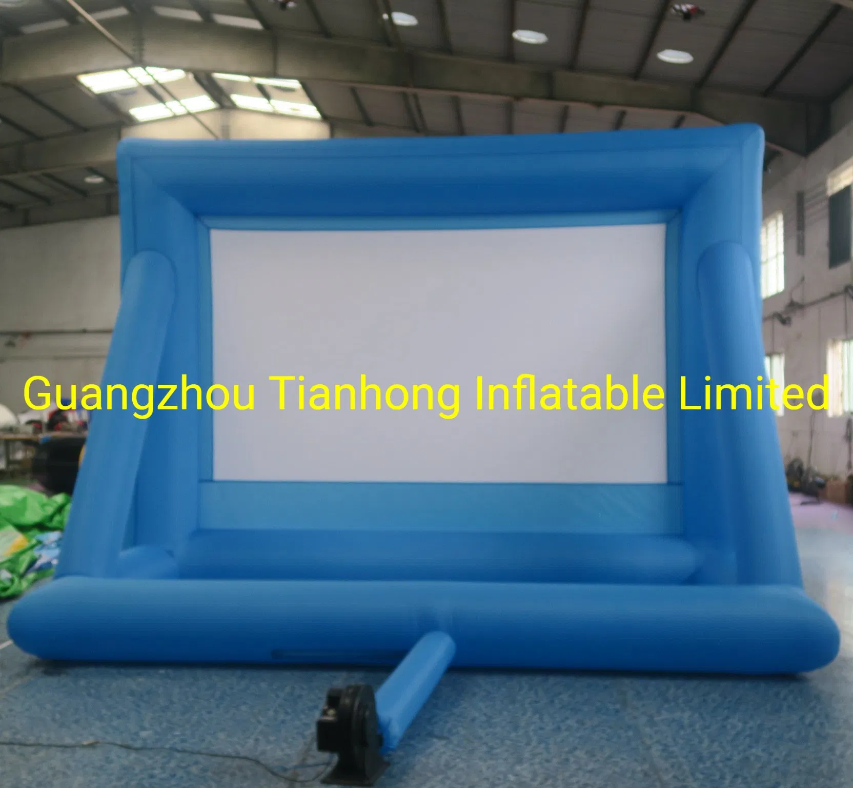 New Design Blue Color Inflatable Movie Screen