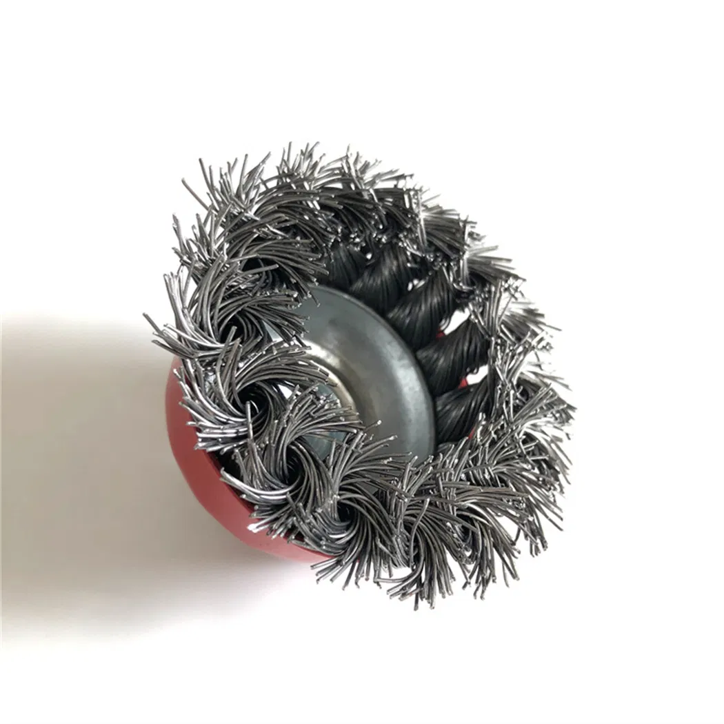 Twisted Wire Bowl Type Wire Wheel 3" 5" Stainless Steel Wire