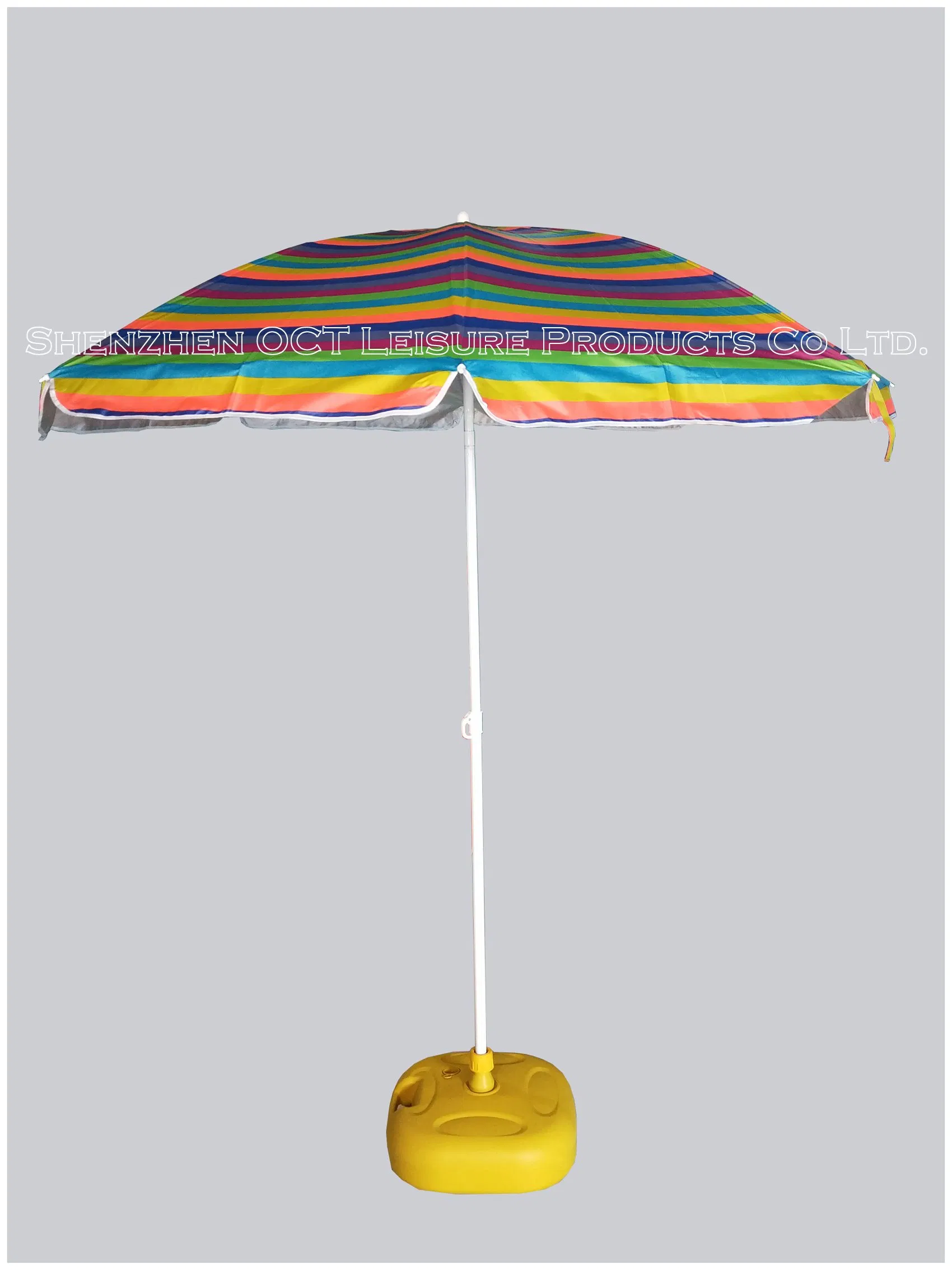 China Supplier Quality Stripe Design Beach Parasol with Stengthened Double Ribs (OCT-BUNDS01)