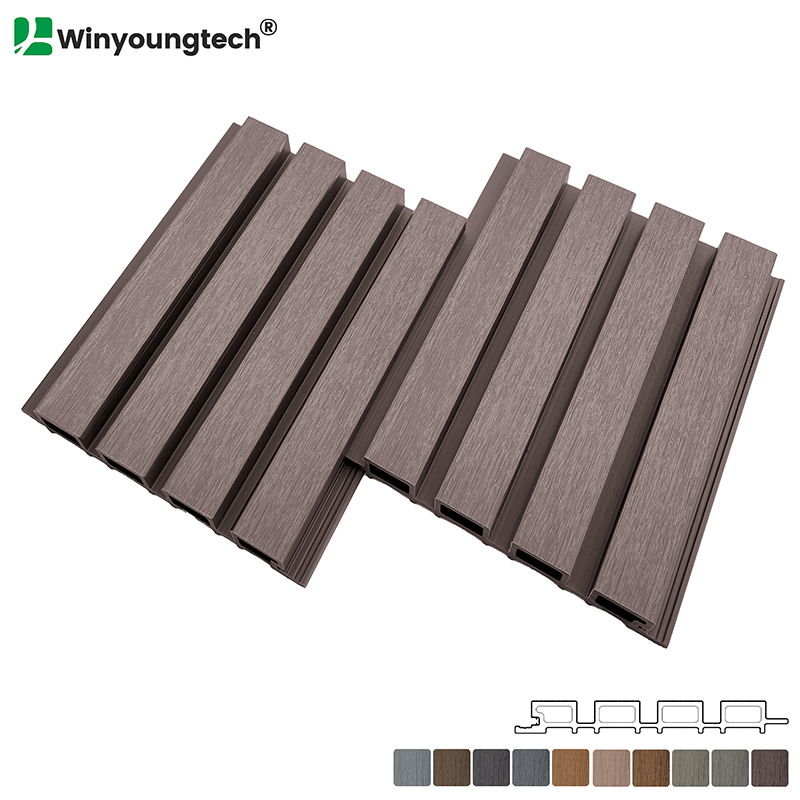 White Color Co-Extrusion Waterproof WPC Wall Cladding Exterior Decorative Wood Plastic Composite Wall Panel