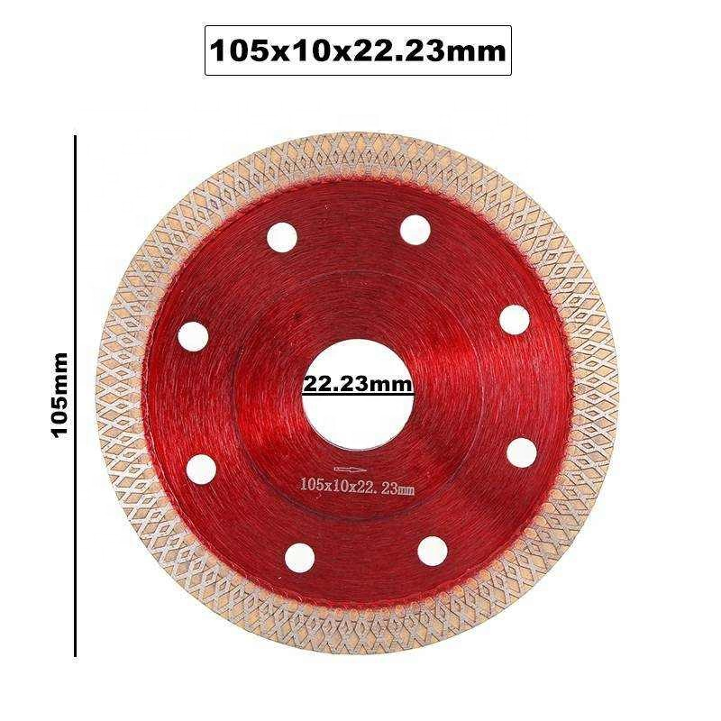 Super Thin Diamond Ceramic Saw Blade Porcelain Cutting Blade for Cutting Ceramic or Porcelain Tile (4.5-Inch)