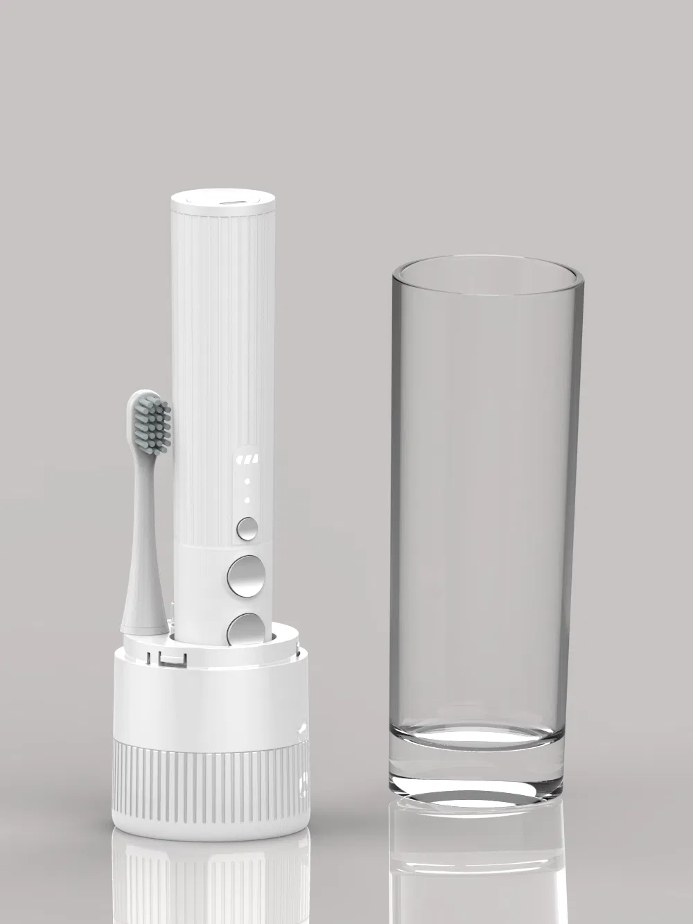 Jssan 3 in 1 Teeth Whitening Kit Dental Oral Irrigator Teeth Cleaner Ultrasonic Electric Toothbrush Water Flosser for Home Travel
