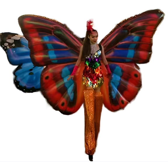 Inflatable Butterfly Stage Prop for Memorable Event Backdrops