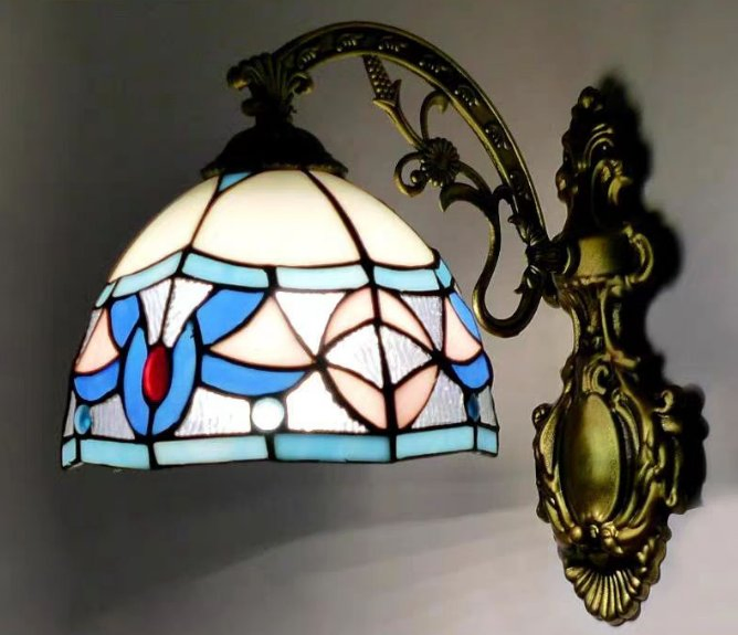 Tiffany Style Wall Lamp Mounted Sconce Fixture Lighting Hanging Bedroom Home Decoration