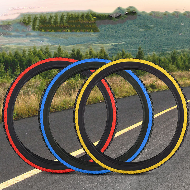 Цветные усиленные покрышки для горного велосипеда