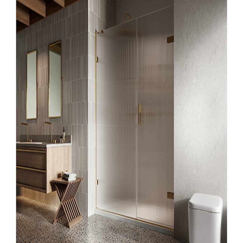 Shower Box Fluted Glass Shower Screen Hot Selling