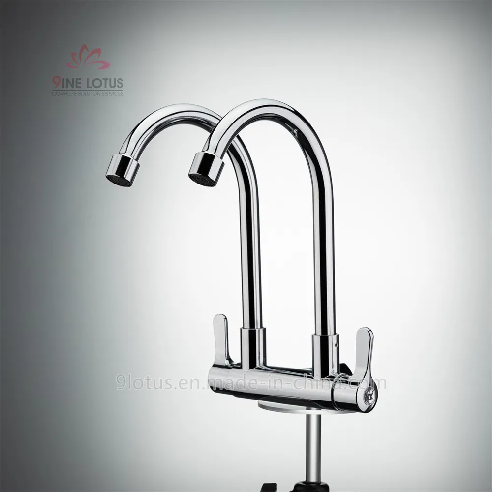 Смеситель для кухни с выдвижным изливом, горячая и холодная вода