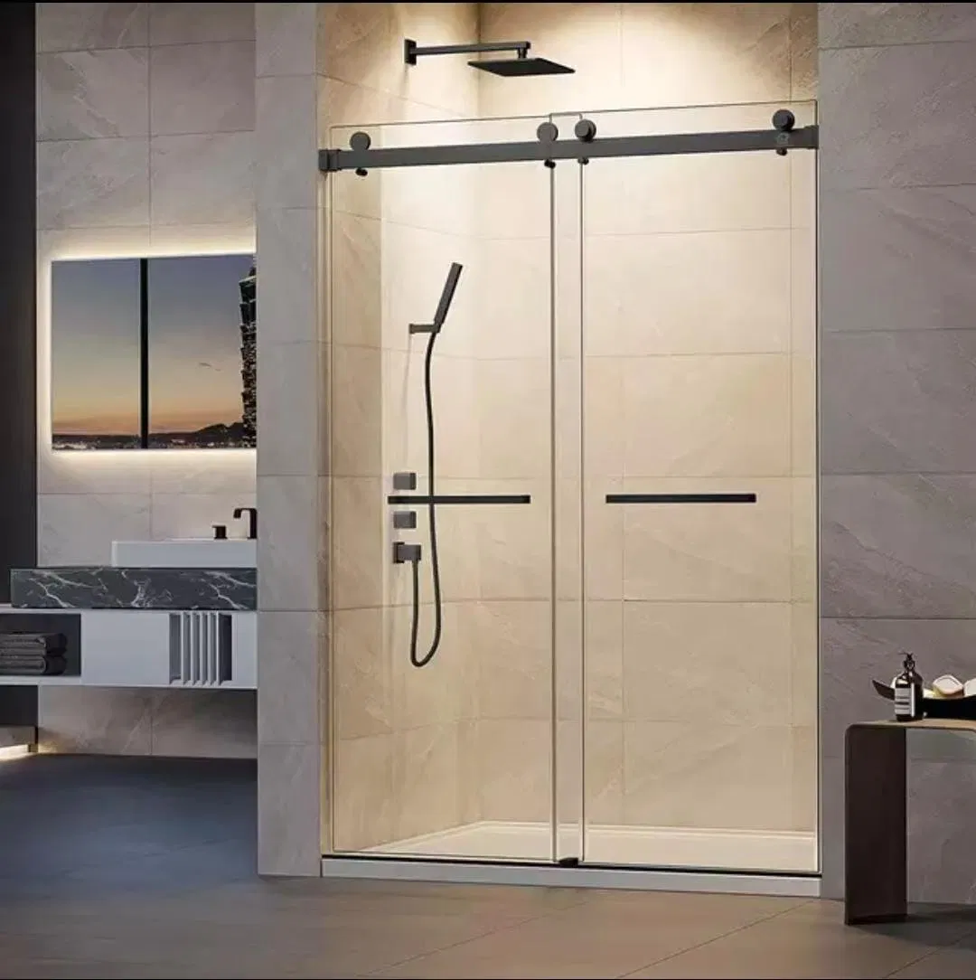 Stainless Steel Double Sliding Door System Hardware Shower Door System