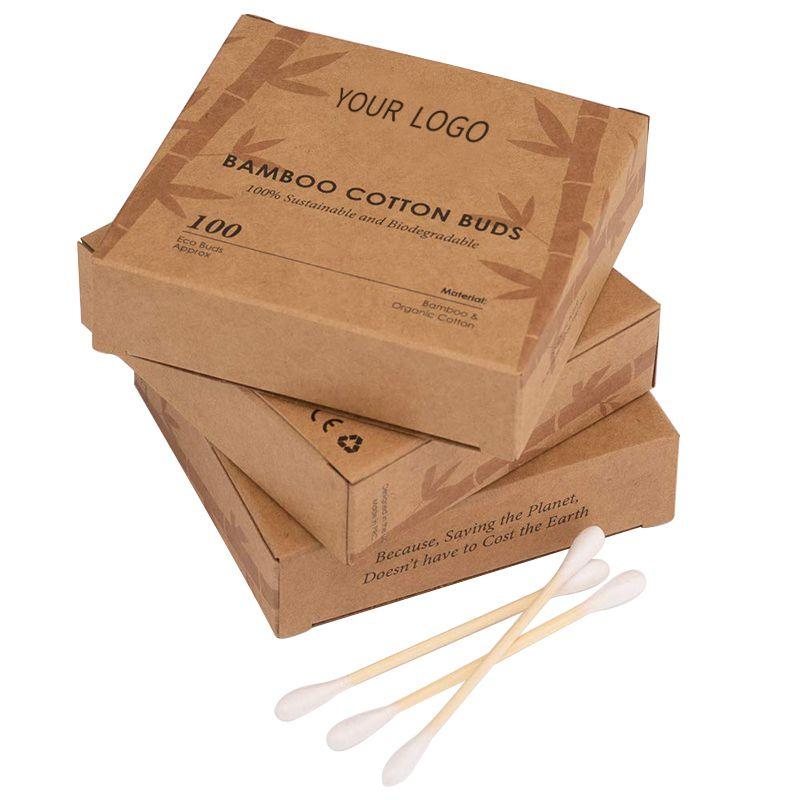 200 Count Factory Price Zero Waste Bamboo Cotton Buds