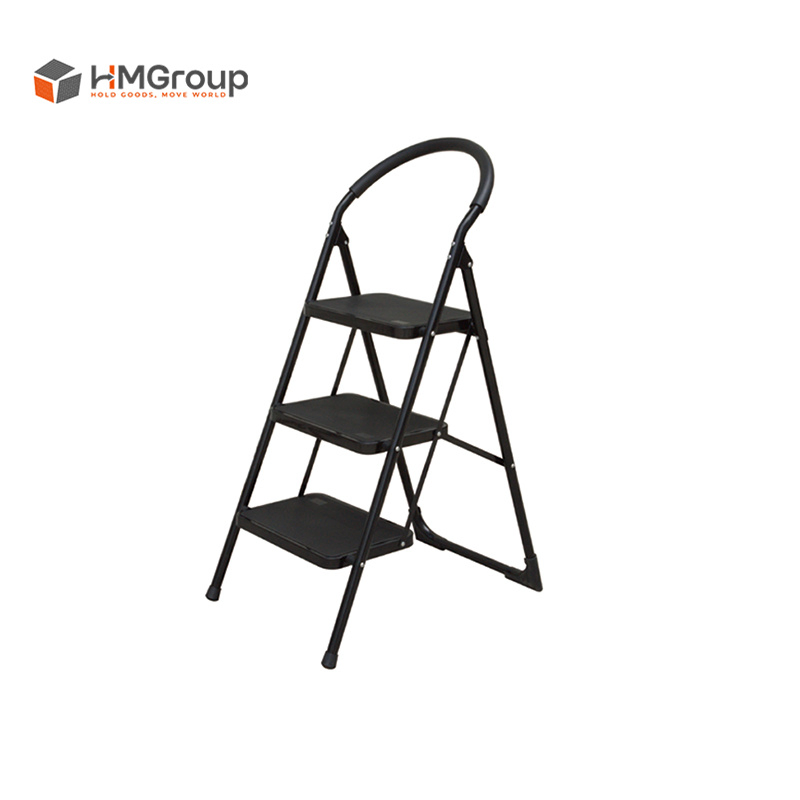 Platform Movable Warehouse Metal Ladder with Wheels