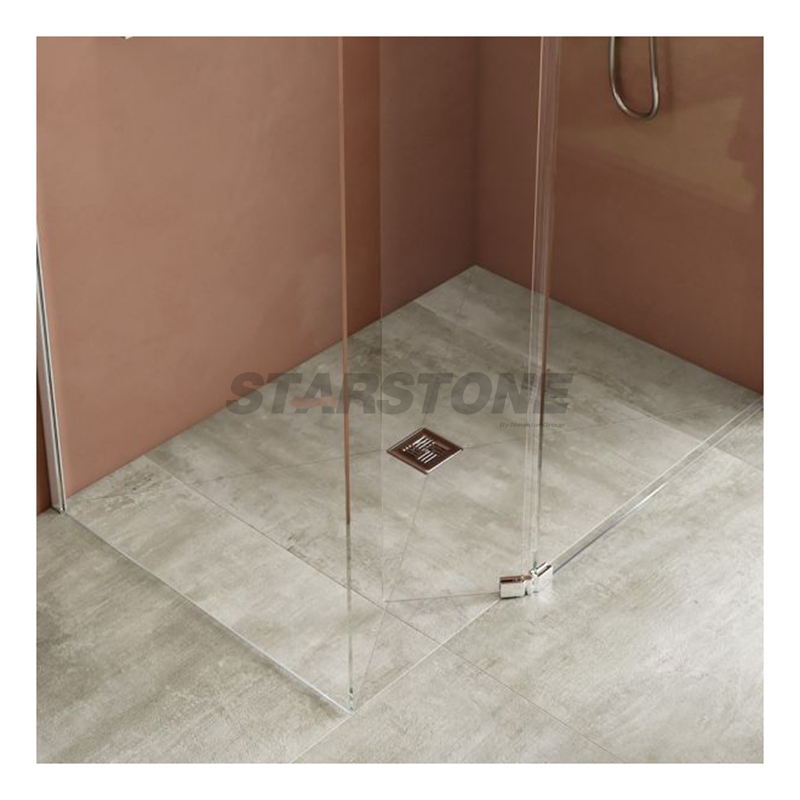 Starstone Natural Solid Stone Travertine Shower Tray Shower Base for Bathroom