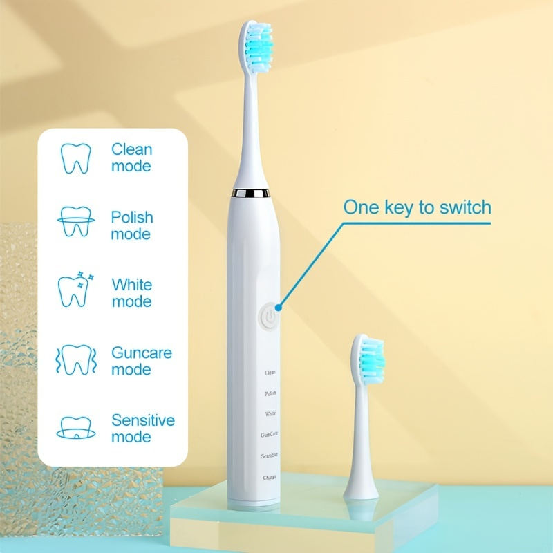 Wireless Fast USB Charging Waterproof Silicone Electric Toothbrush