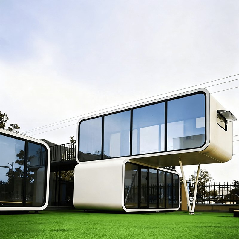 Modular Apple Cabin Mini Container House Luxury Customizable Mobile House