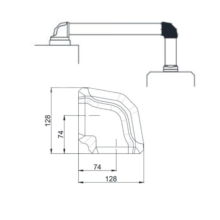Model 500.6.100.00 5065 Series Aluminium Alloy 90 Degree Corner