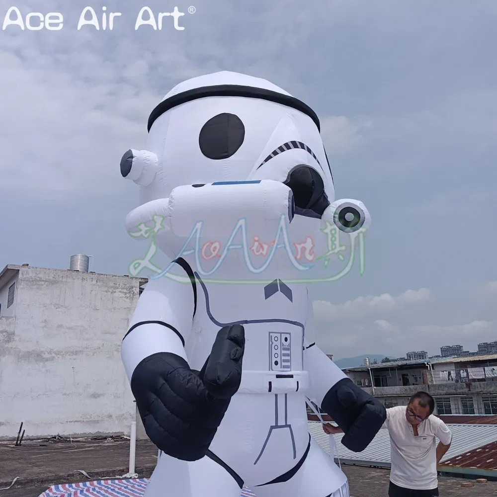 Wholesale Inflatable White Soldier Cartoon Star Wars Movie Character Inflatable Knight Balloon Decoration Model