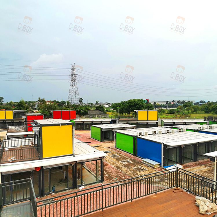 Modern Style Shopping Street Luxury Container Storage House Food Street Container House