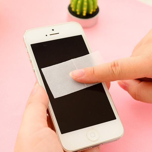 Daily Use Logo Printing Lens Screen, PC Cleaning Wipes for iPhone