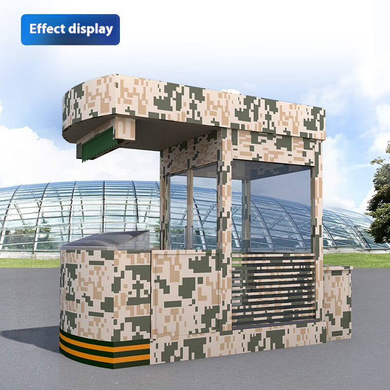 Durable Camouflage Guard Booth for 24/7 Security Needs