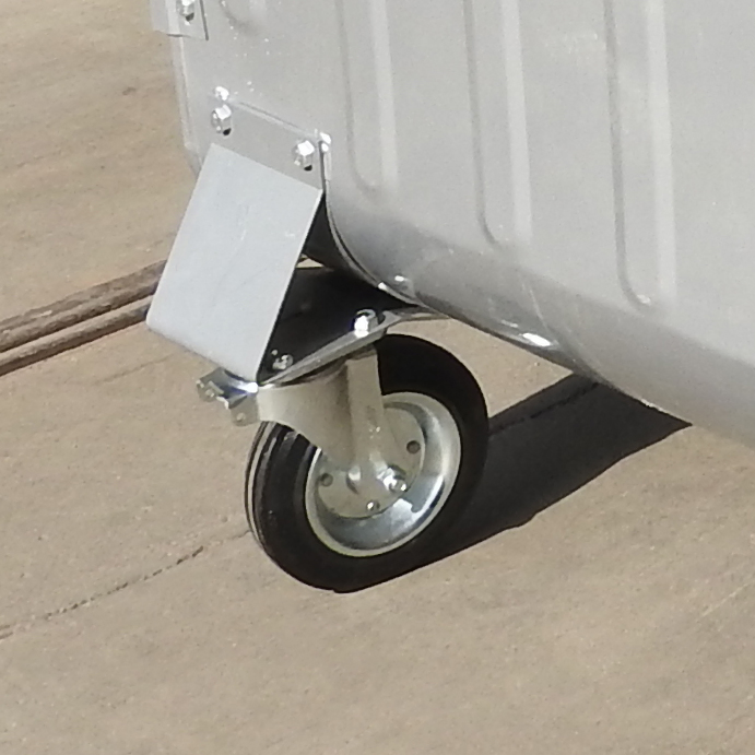 Caster Wheel for Steel Front Load Bins