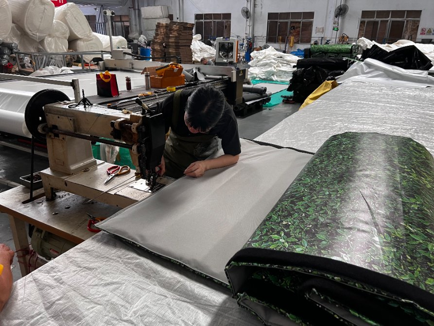 Litong Logo Printed Customized Size PVC Mesh Coated Tarpaulin Soundproof Control Decibel Sound Barrier From China Manufacture