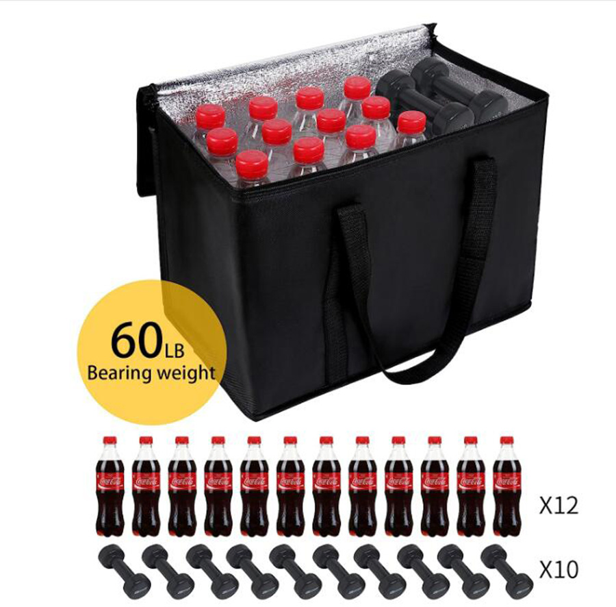 2-Pack XL-Large Reusable Collapsible Shopping Insulated Bags