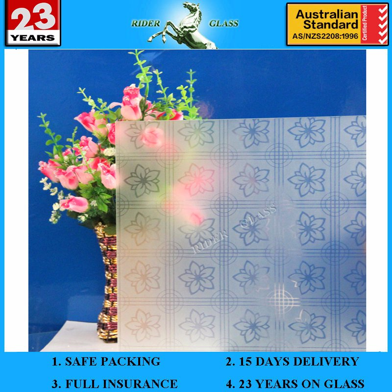 3-6mm Am-19 Decorative Acid Etched Frosted Art Architectural Glass