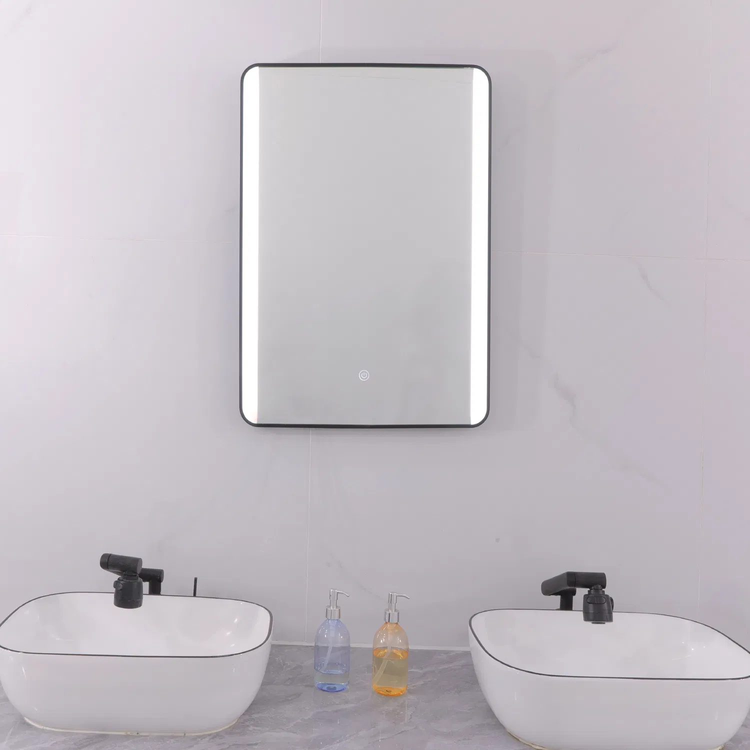 Gold Aluminium Safety Smart Sensor High-End 2025 Newly Bathroom Mirror with Light
