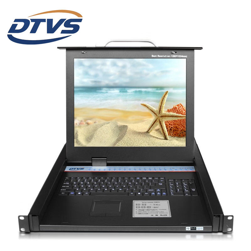 KVM-коммутатор 16 портов VGA с LCD-экраном 1U