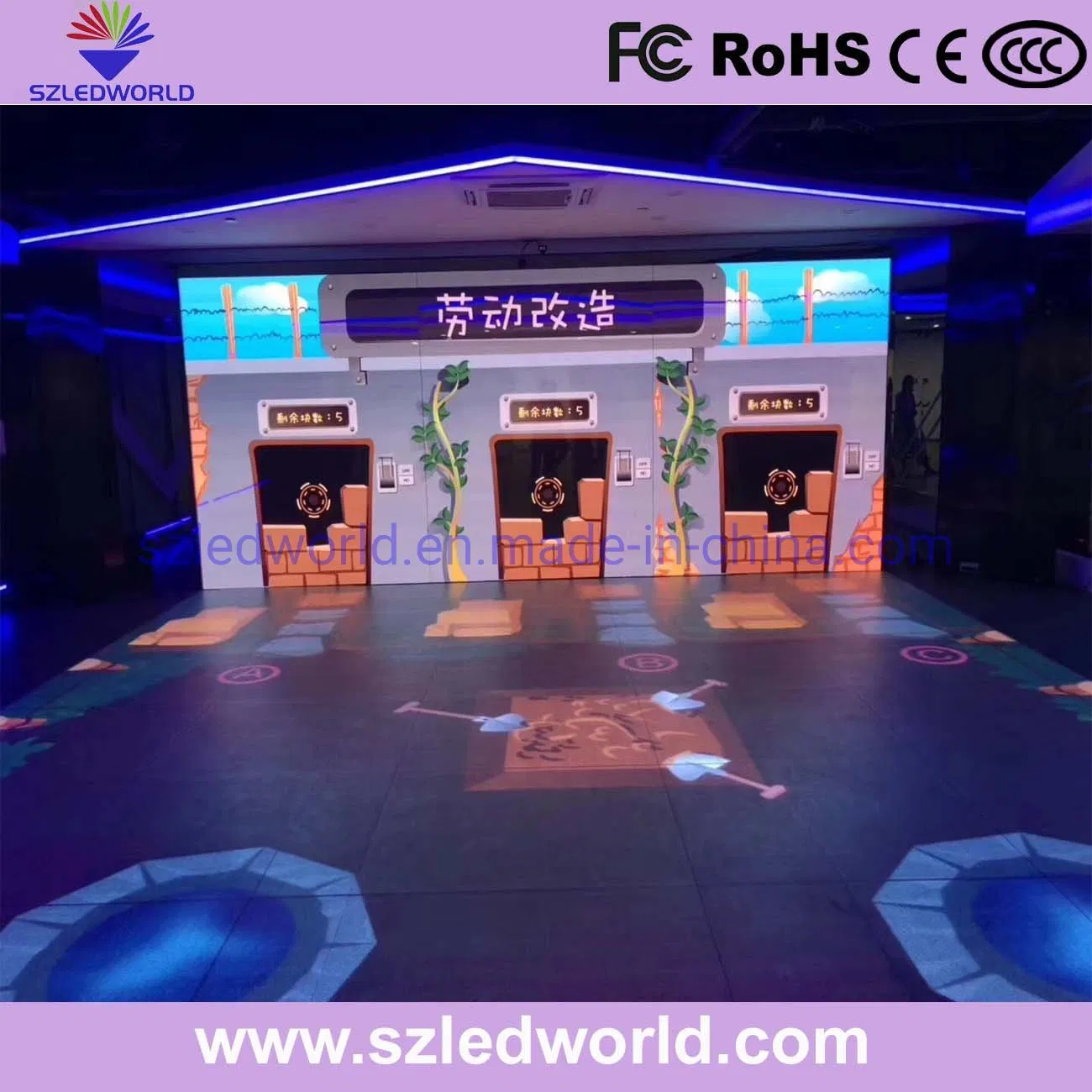 RGB LED Video Super Brightness P6.25mm LED Screen and Dance Floor Display for Stage Lighting