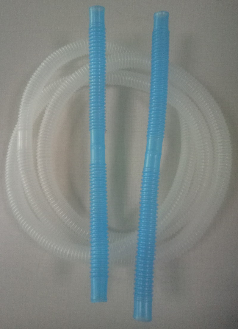 Nontoxic Transparent Corrugated Flexible Tube EVA PE Medical Tube Type