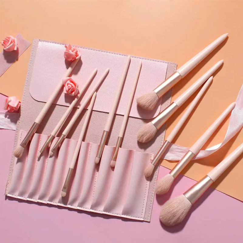 New 11 Makeup Brush Set Complete Makeup Tools Powder Brush Blush Nose Shadow Brush Beauty Gift Tools