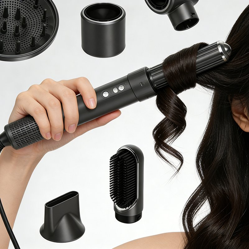 Automatic Curling Iron 2 in 1 Hair Straightener & Curler