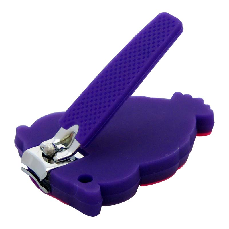 Cute Cartoon Silicone Catcher & Grip Nail Clipper for Baby Nail Care (608CR-3)
