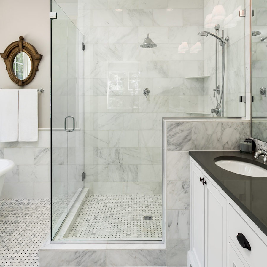 SUS 304 Hardware 10mm Glass Black Walk in Shower Screen/Door Designs