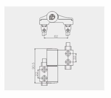 Hydraulic Door Hinge Good Using and Big Safety European Standard
