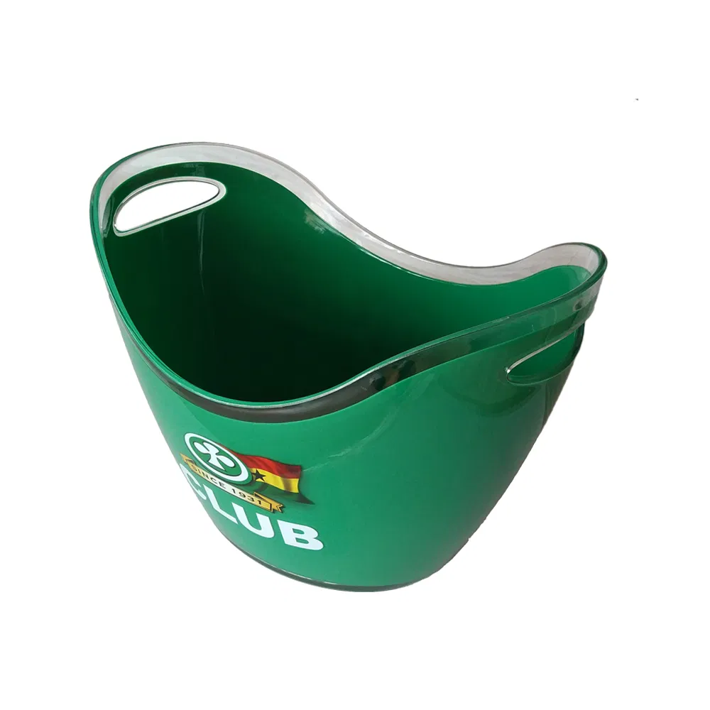 Personalised Red 4 Liters N 8 Liters Ice Bucket with Branded Label