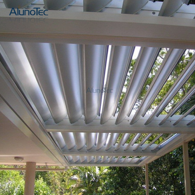 Rainproof Patio Shutter Horizontal Patio Pergola
