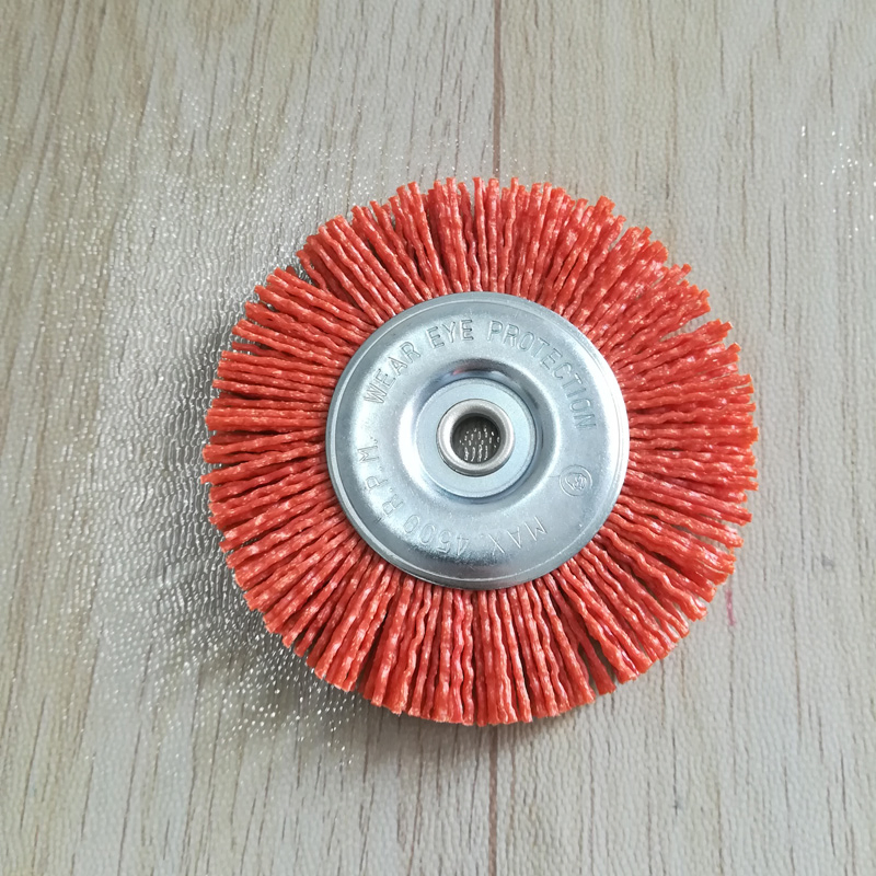 4.5 Inch Fine Nylon Abrasive Radial Wire Brush
